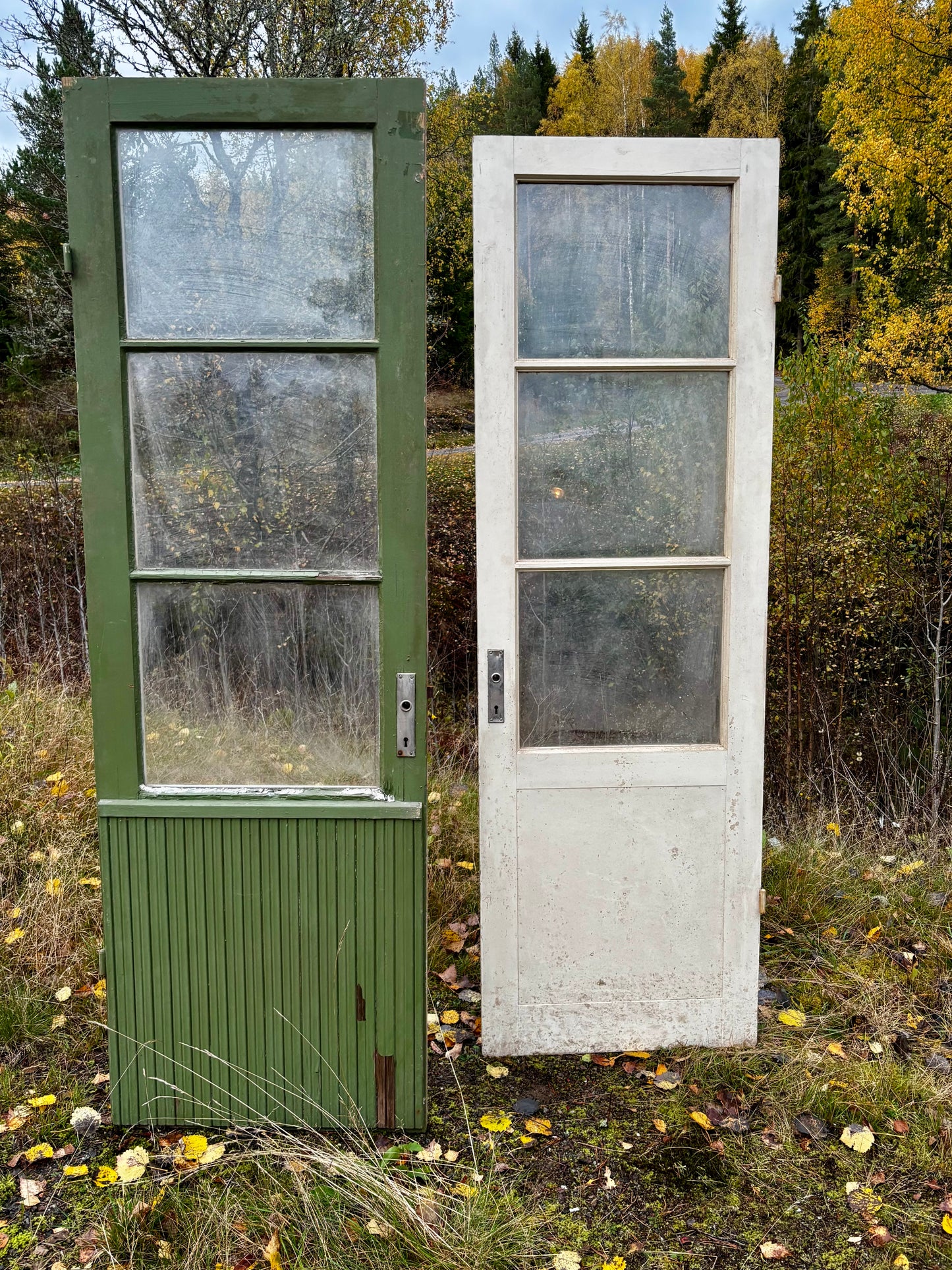 Inner och ytterdörr 219x70