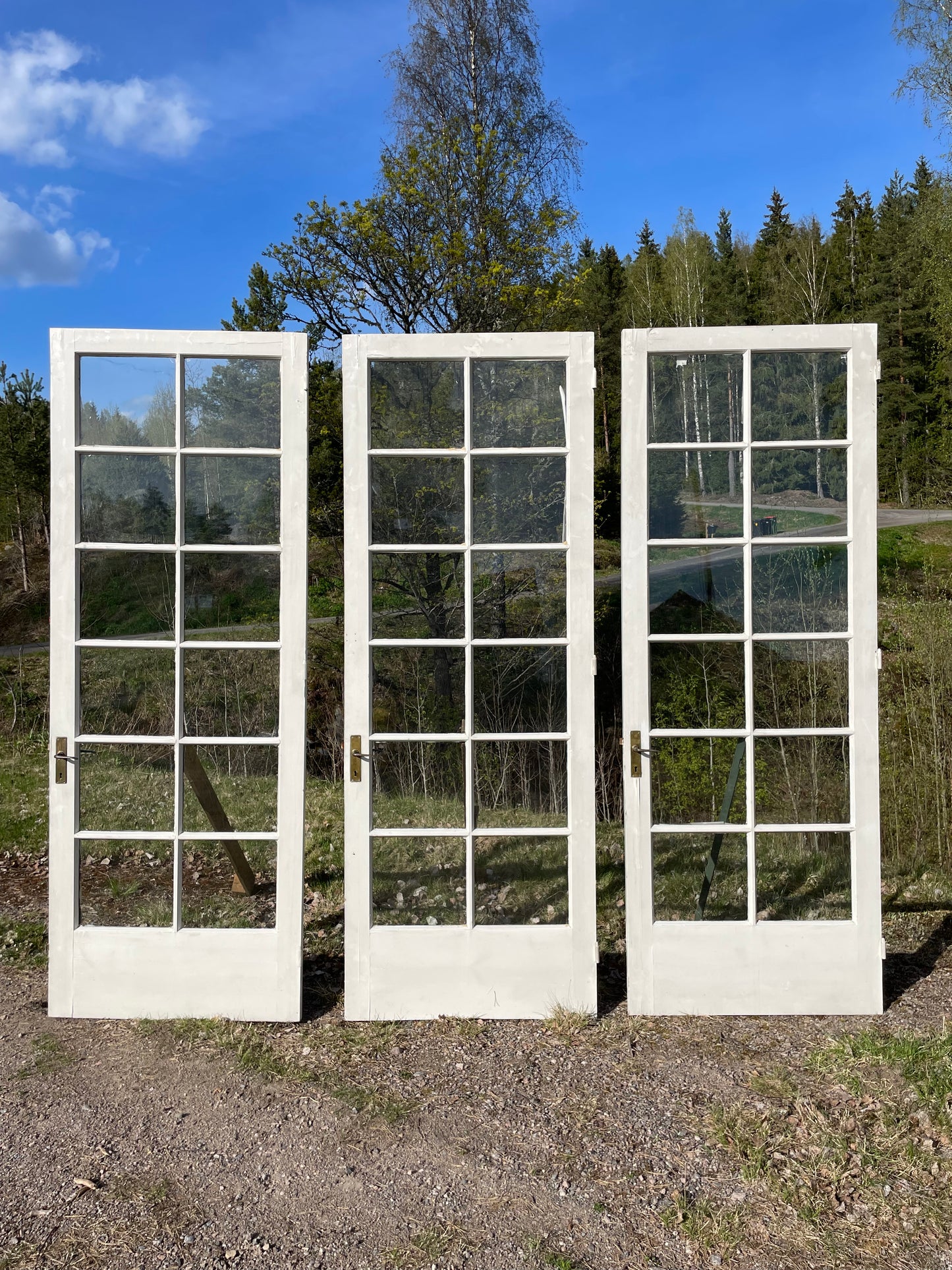 Enkeldörrar med innandörrar 260,5x96