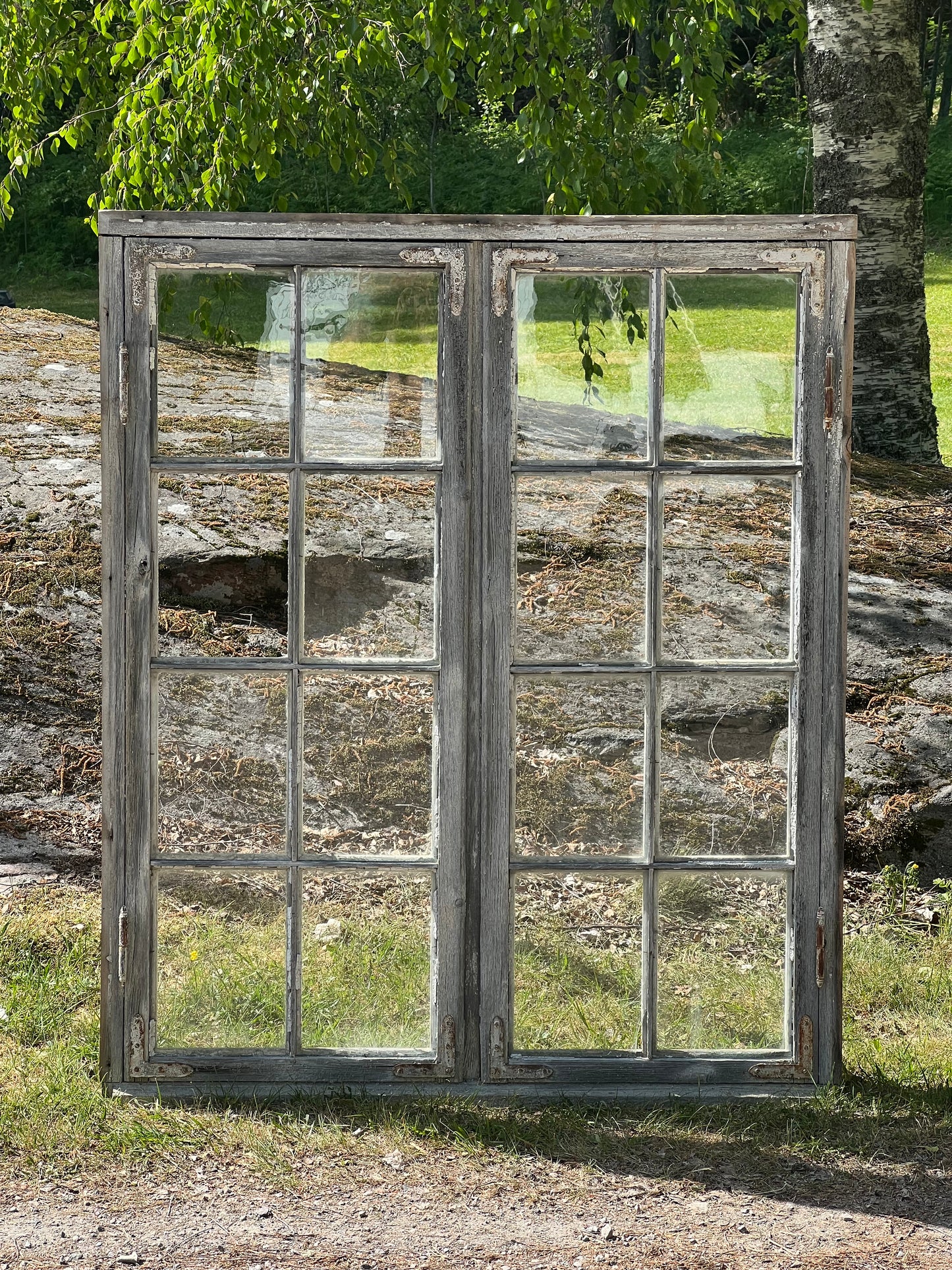 Fönster med karm 3st 134x111