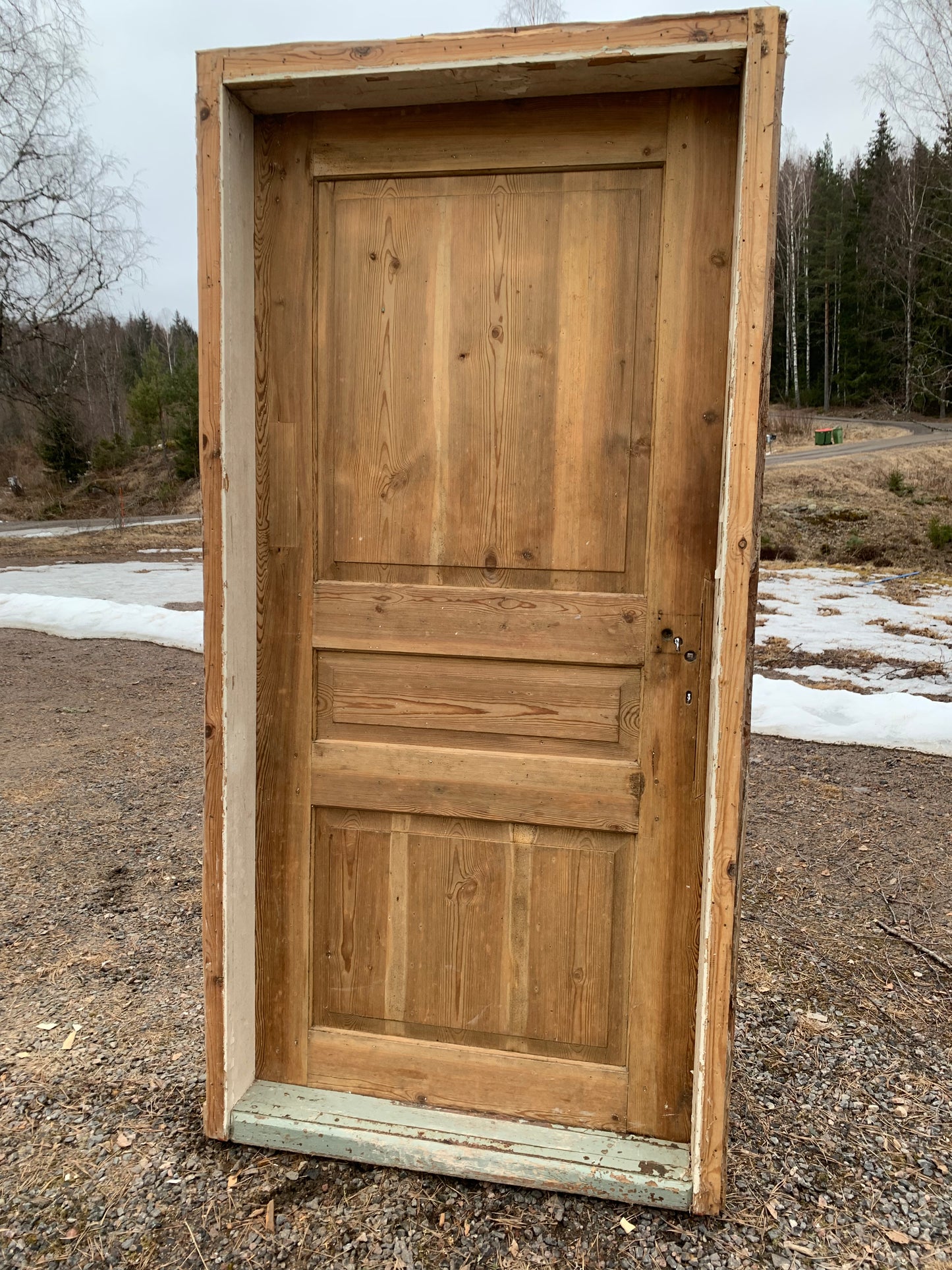 Spegeldörr med karm 100x203