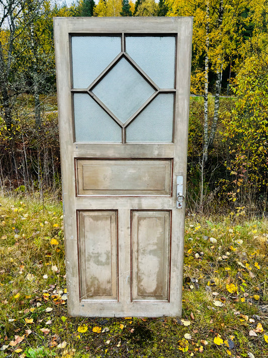 Enkeldörr med glas 204x85