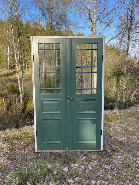 Pardörr med karm 145x233